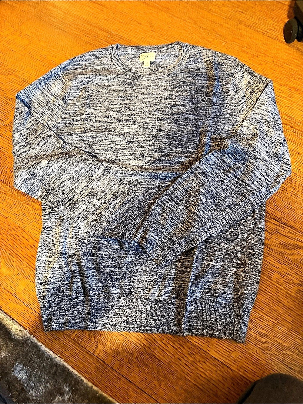 J.Crew Crewneck Sweater in Blue & White Size Small Like New
